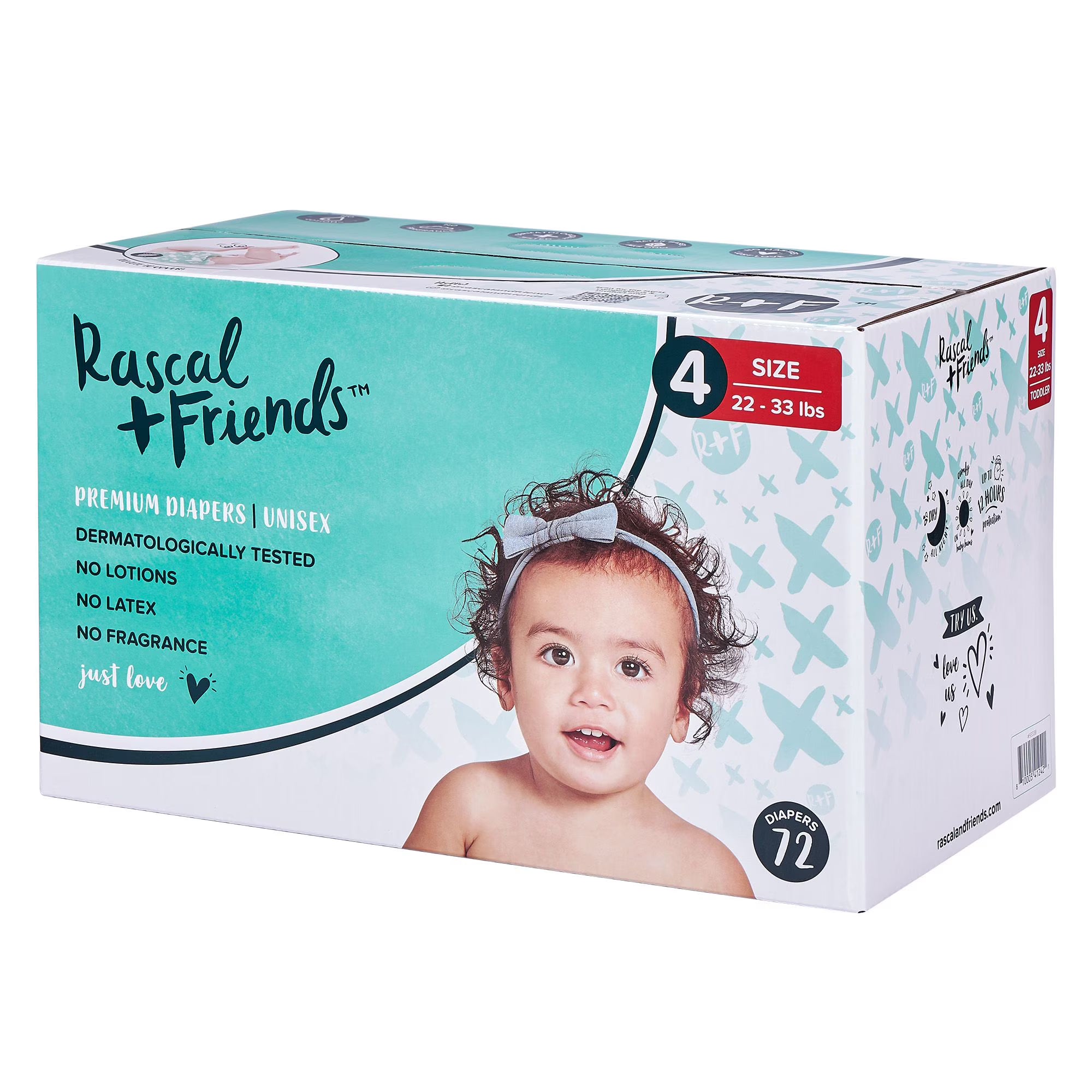 Premium Diapers Size 4, 72 Count X9696