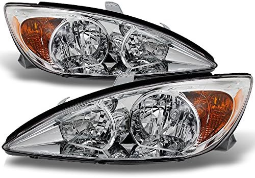 Black Bezel Headlights Front Lamps Pair N4315