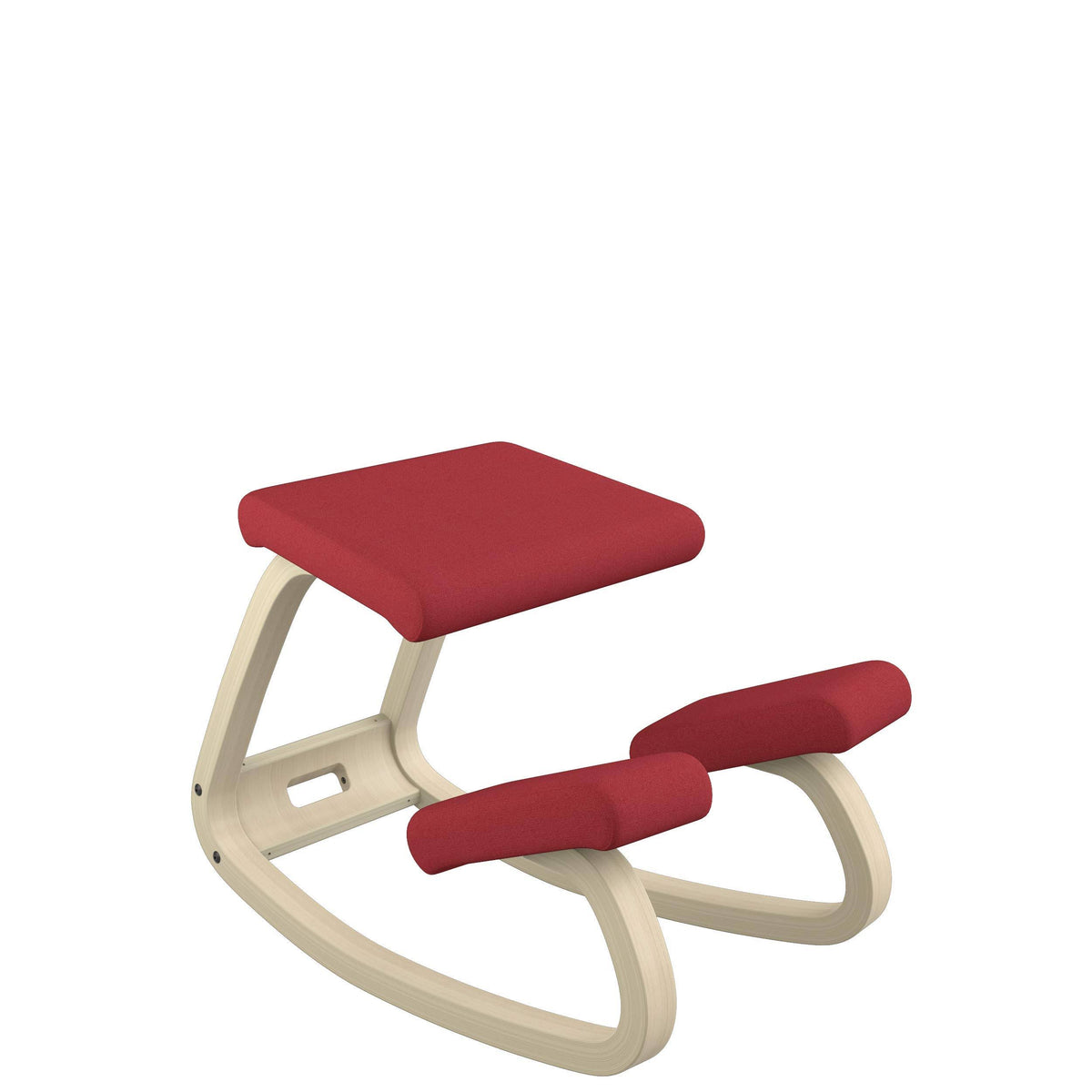 Red Revive Fabric Kneeling Chair with Natural Ash Base H364620