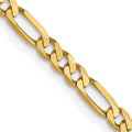 14k Yellow Gold 2.75mm Figaro Chain U685