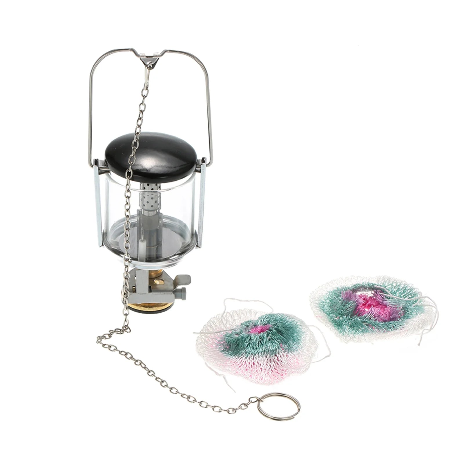 Propane Lantern Single Mantle Gas Lamp with 2 Lantern Mantles Q529230