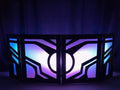 DJ Facade 4 Panels Black Frame with Fabric W914