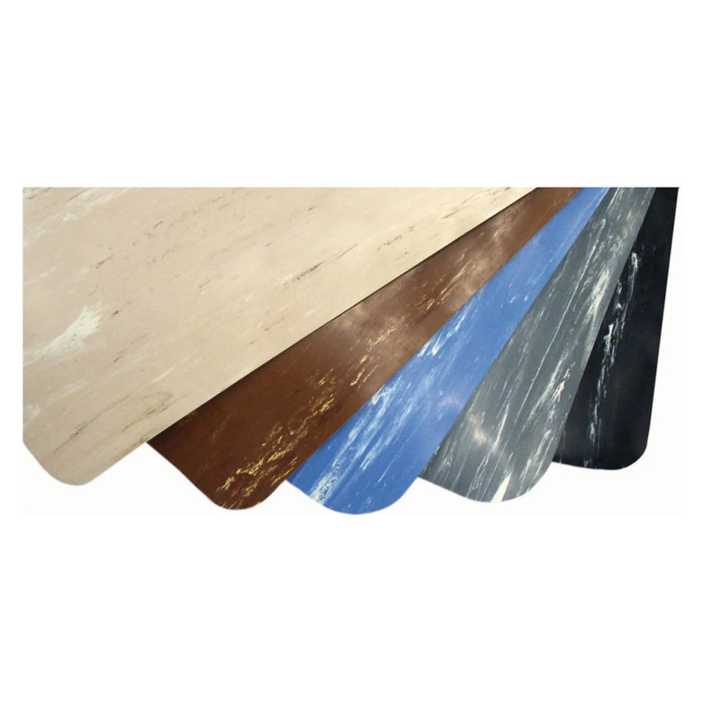 3 x 5 ft. Blue Marble Rubber Mat C734714
