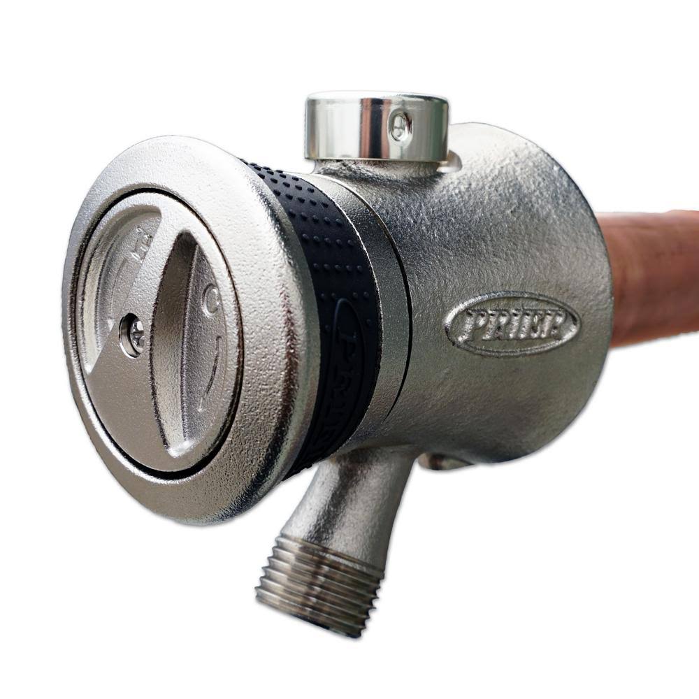 10x22 Single Handle Hot & Cold Mixing Hydrant, Satin Nickel L84728