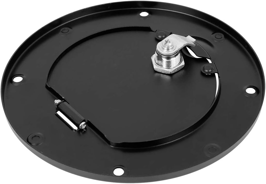 Black Locking Gas Cap Fuel Filler Door Cover Pack of 2 B60622