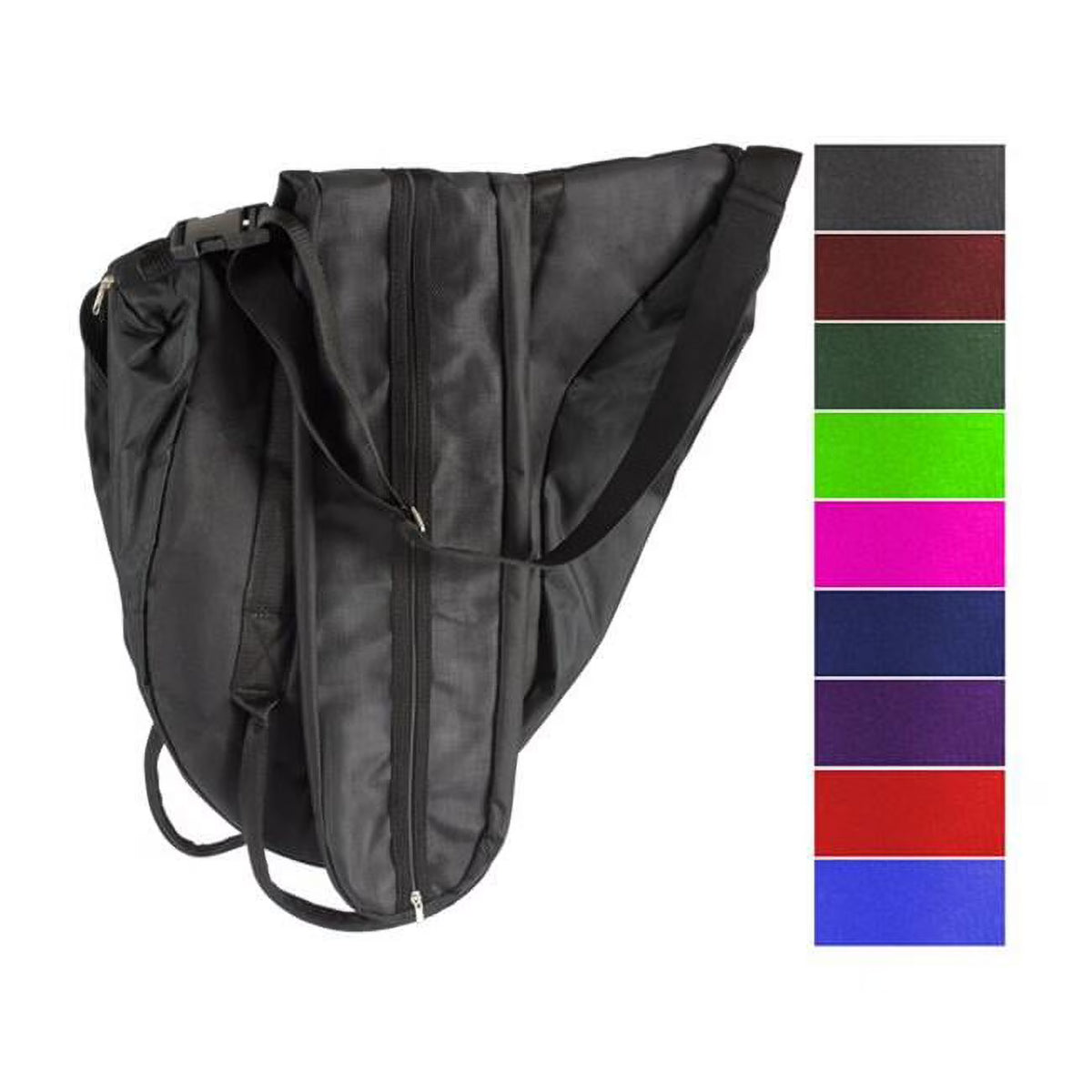Forest Green English Saddle Bag Z7076