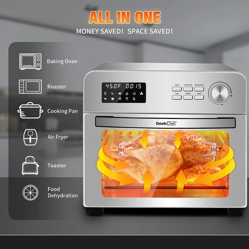 Stainless Steel 24QT 6 Slice Convection Toaster Oven J14963