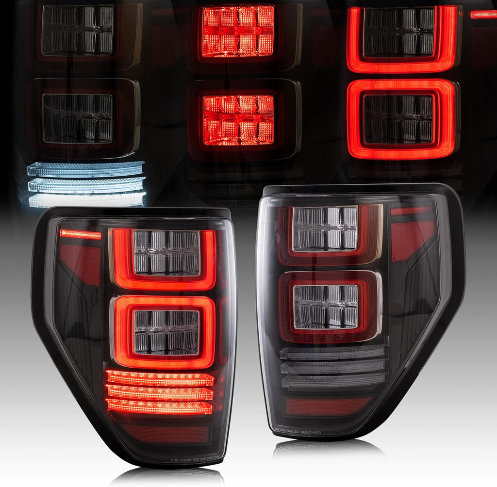 Smoked Tail Lights with Red Turn Signal Light Assembly Z716787