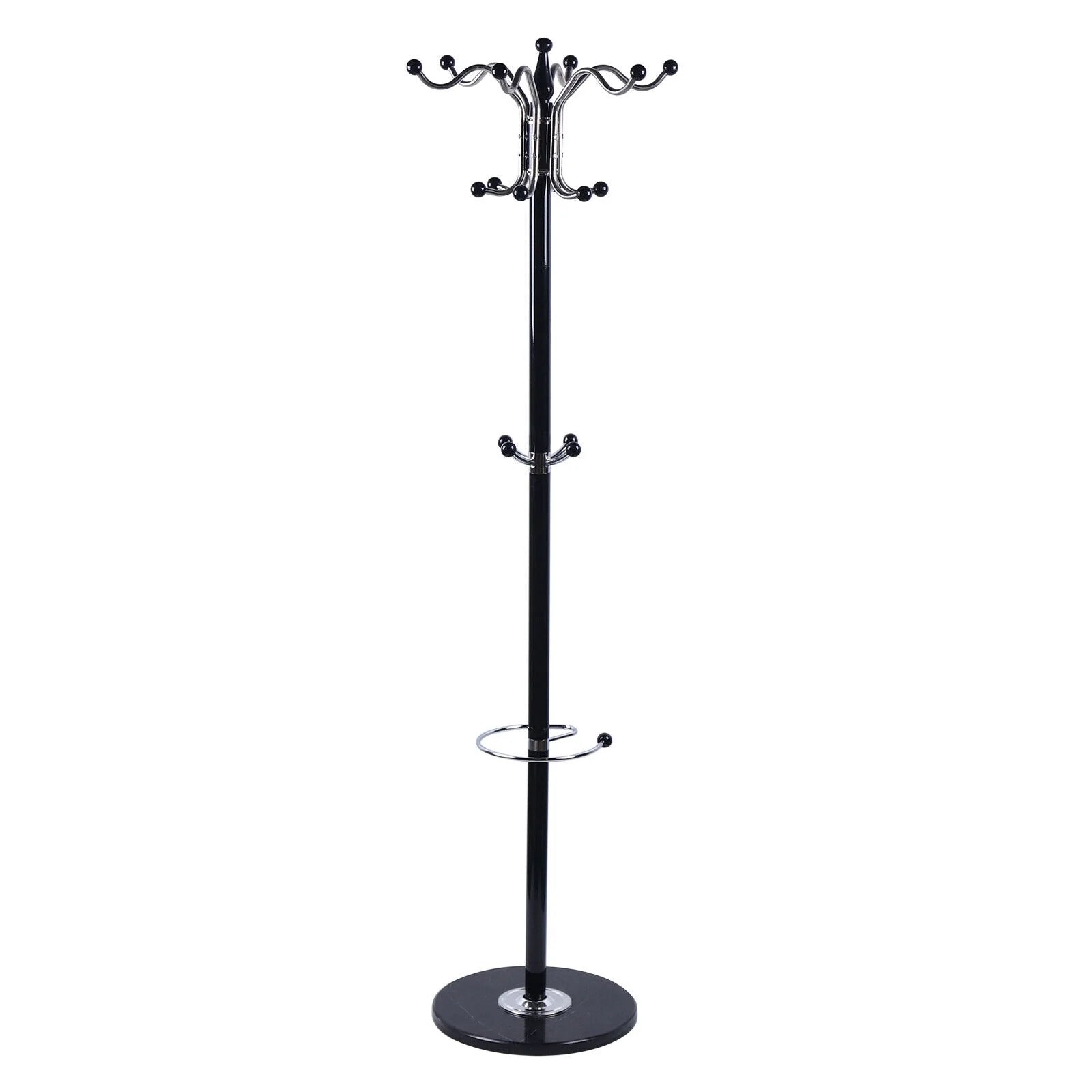 Marble Base Coat Rack with 16 Hooks A733455