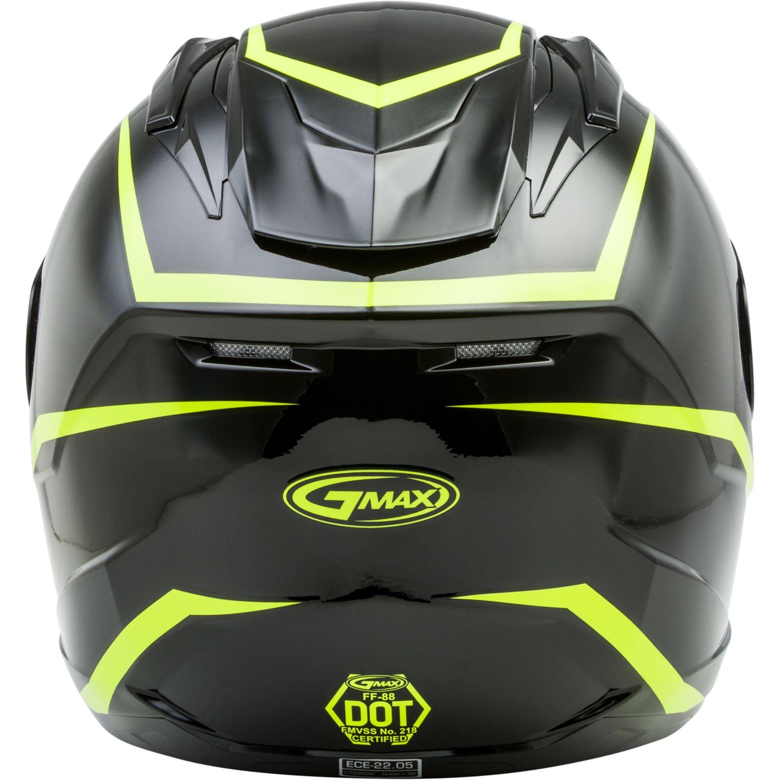 Full-Face Precept Helmet Black/Hi-Vis Yellow - X-Small N331501