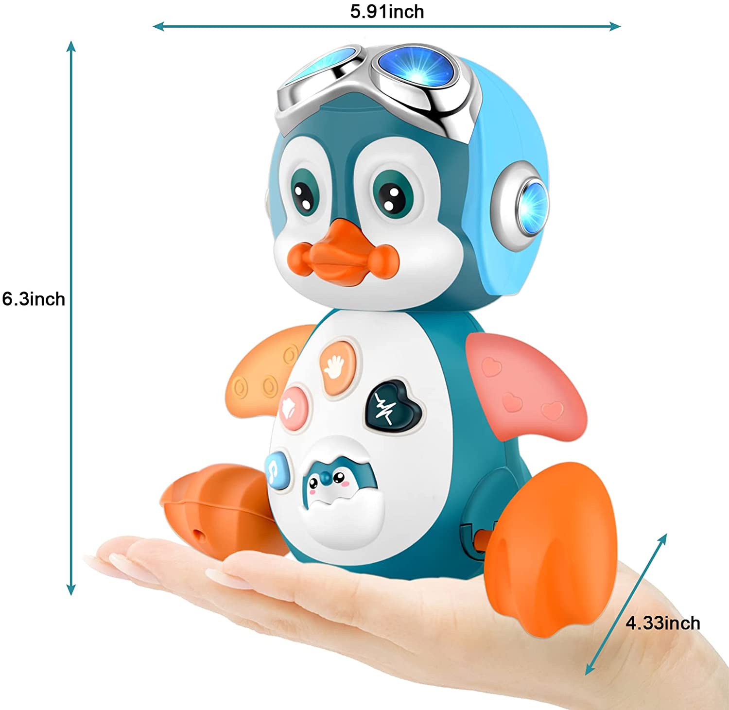 Baby Crawling Toys with Music and LED Lights Y182
