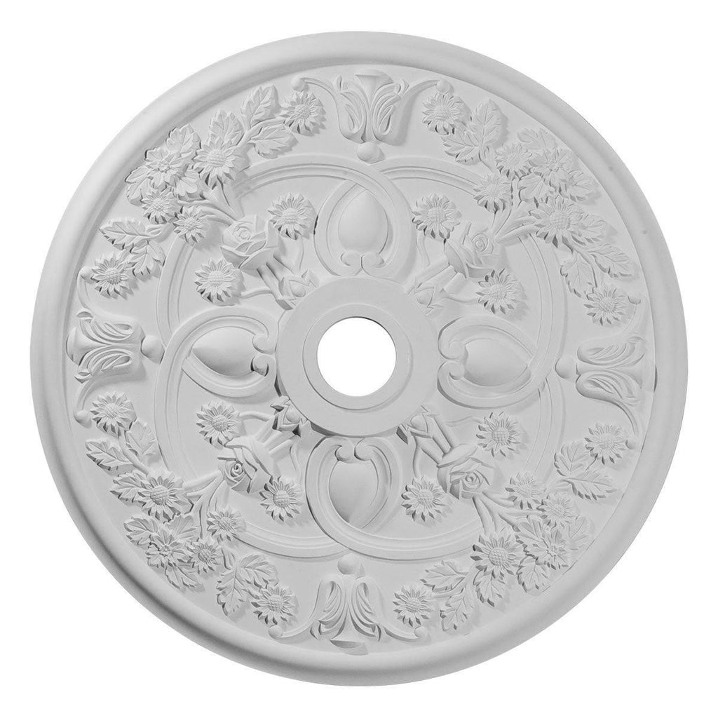 Black Pearl Rose Ceiling Medallion W913