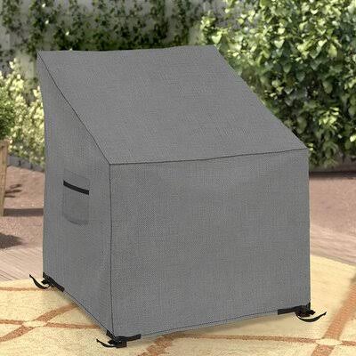 Water Resistant Patio Chair Cover, Gray, 36x22 H x 32x22 W x 37x22 D Y300422