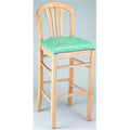 Tan 30 in. Crystal Bar Stool Walnut Frame A934464