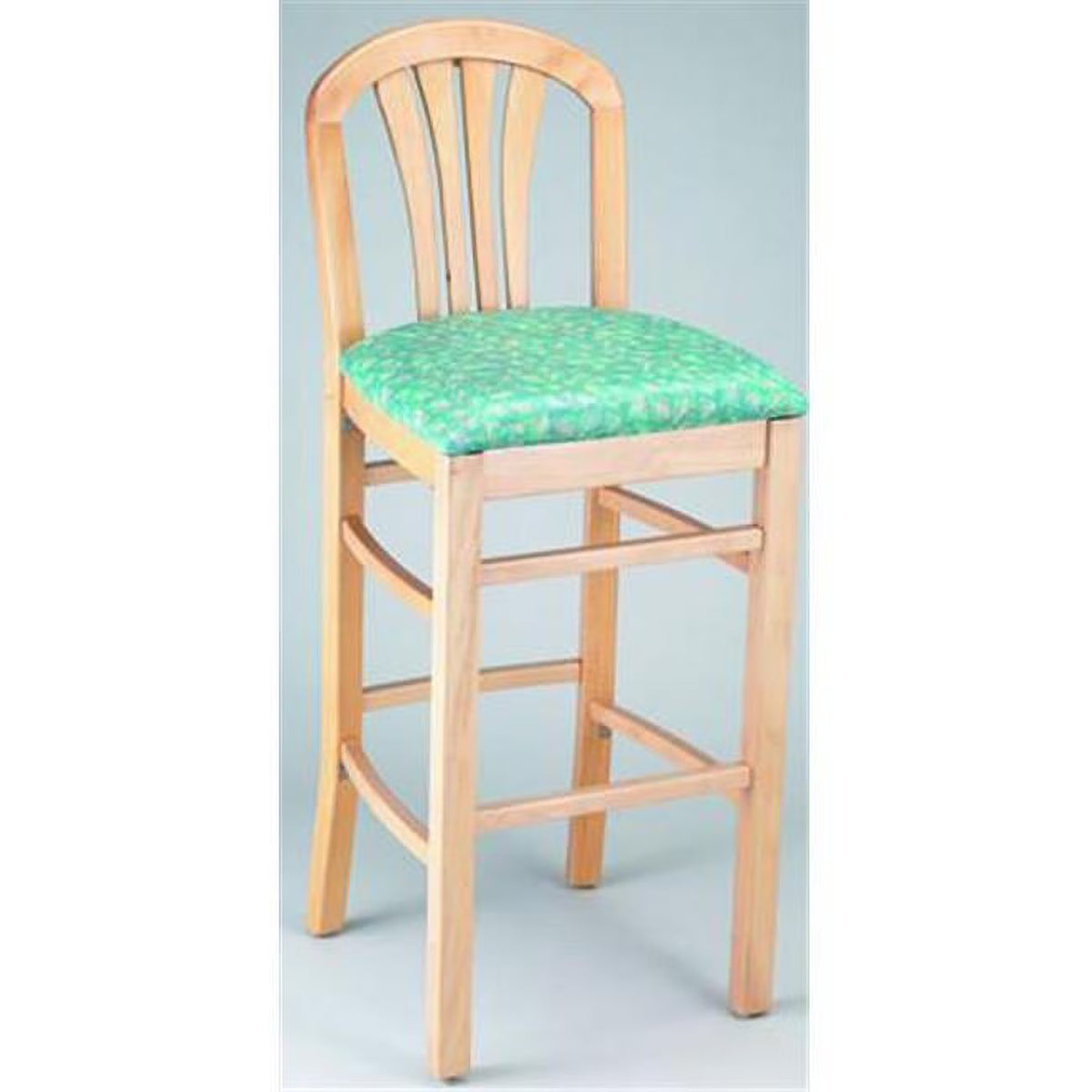 Tan 30 in. Crystal Bar Stool Walnut Frame A934464