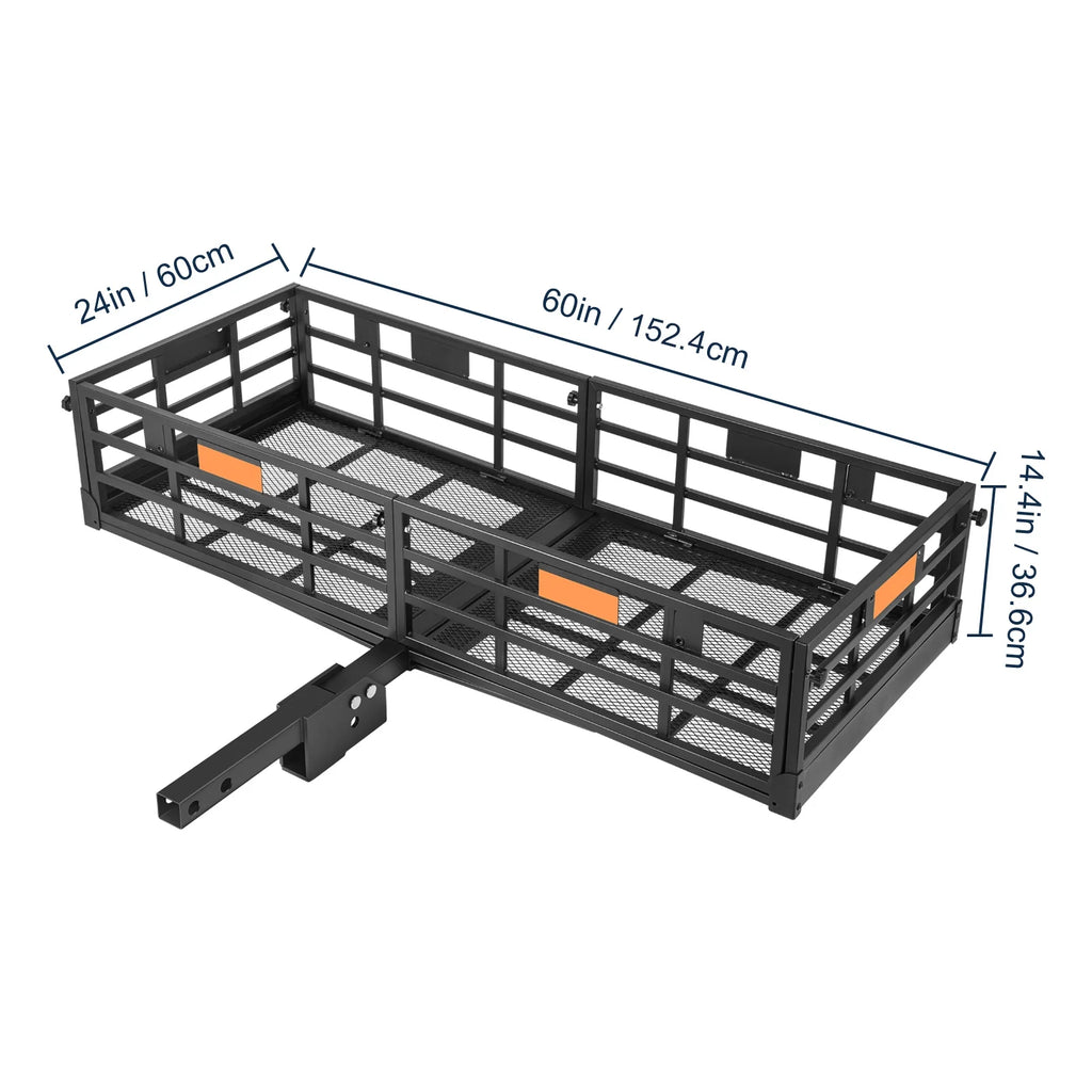 Folding Hitch Mount Cargo Carrier Rack 2" Receiver 500lbs Q3232
