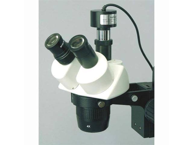 Stereo Microscope on Boom Stand with 1.3MP Digital Camera Y1727