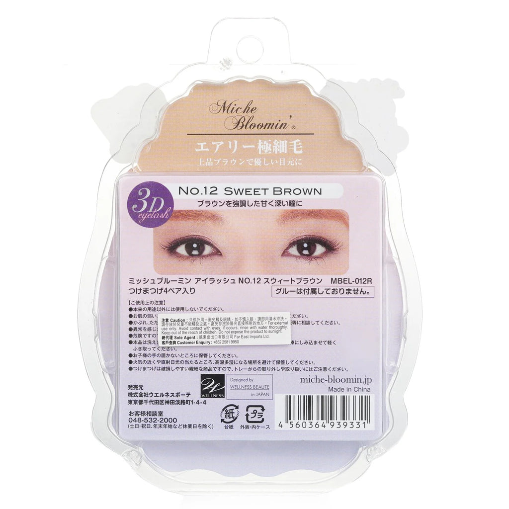 3D Eyelash Sweet Brown 4pairs S4217