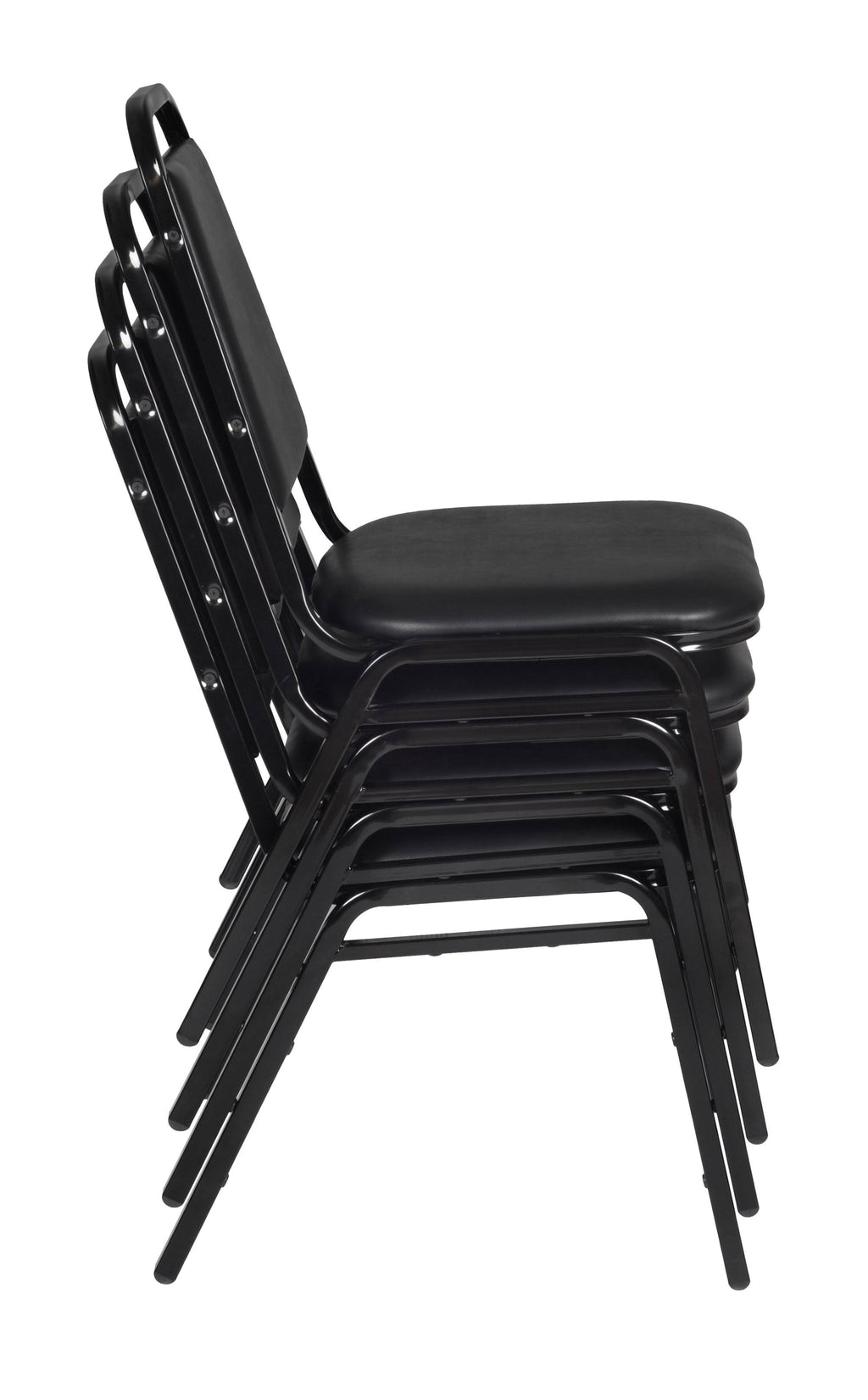 Square Breakroom Table with 4 Stack Chairs J2562