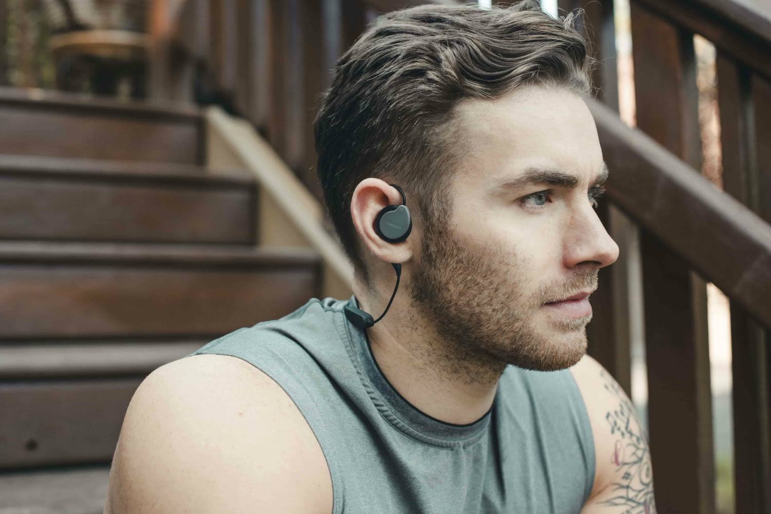 Covert Gray In-Ear Wireless Sport Headphones B82460