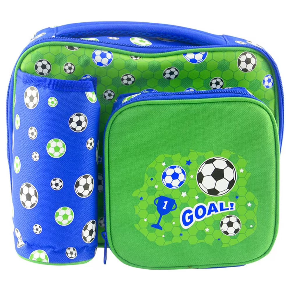 Insulated Lunch Bag with Bottle Holder, 3 Compartments O276