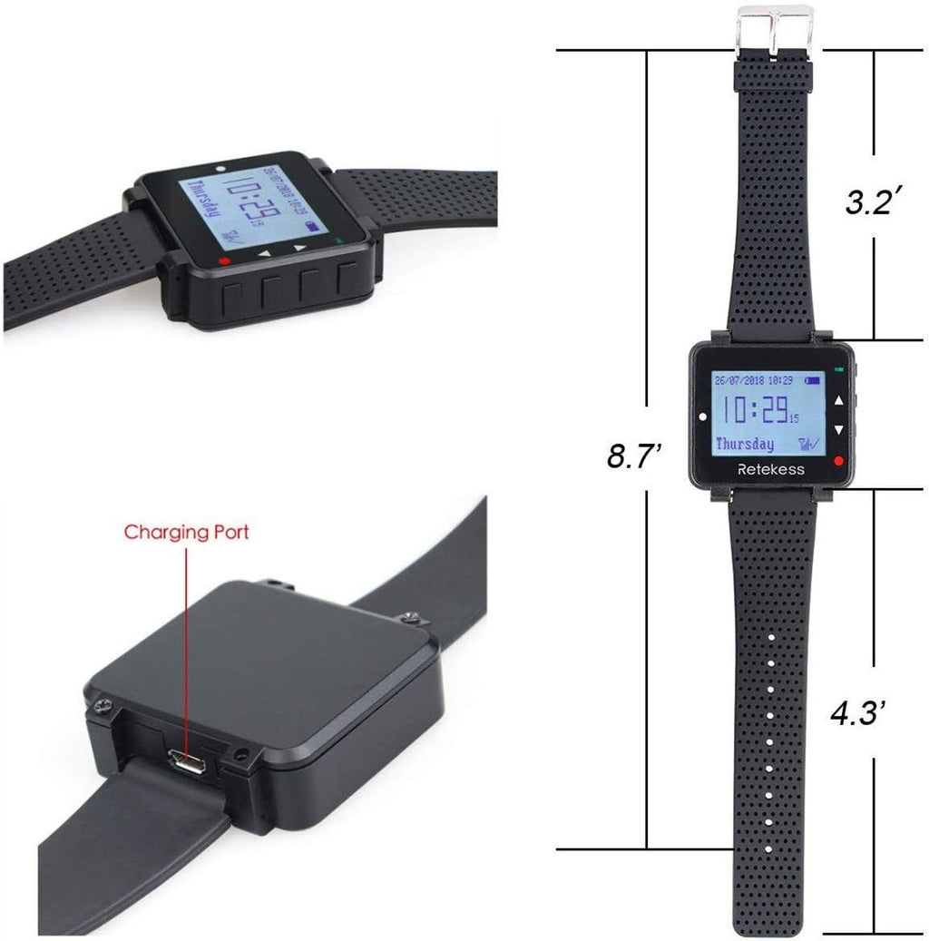 5 1-Key Call Button Caregiver Pager System E3100