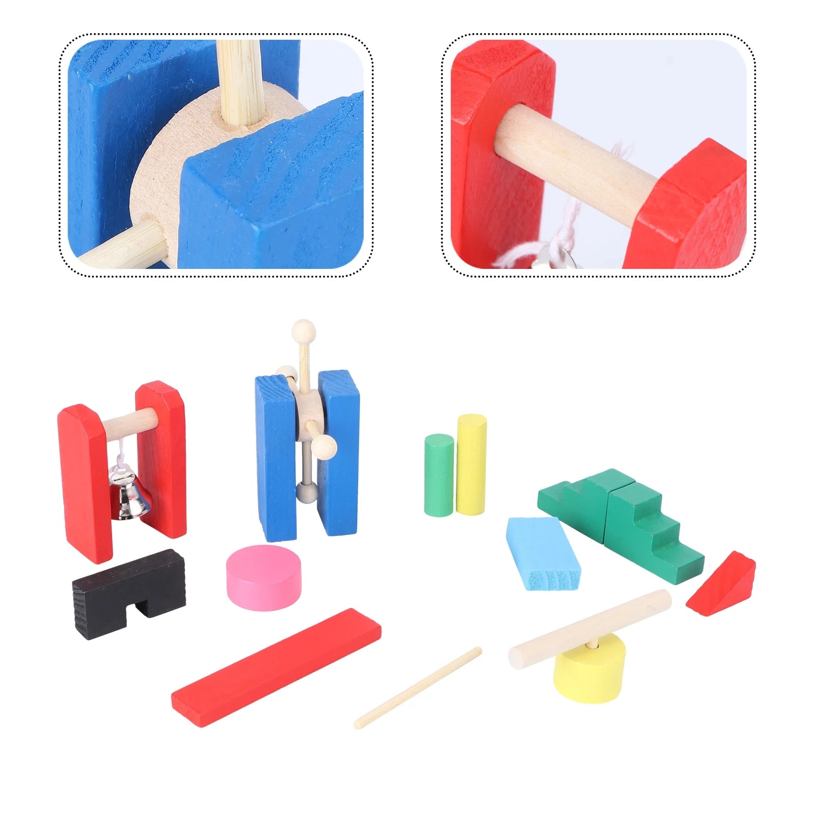Wooden Domino Blocks Building Toy A4422