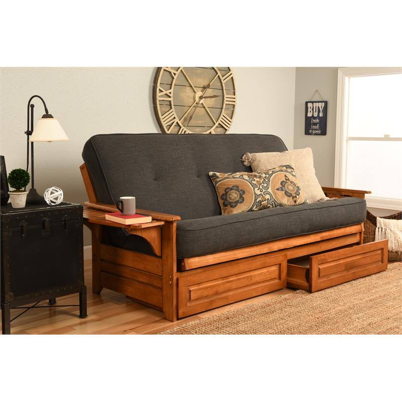 Storage Frame with Fabric Mattress in Gray J668694