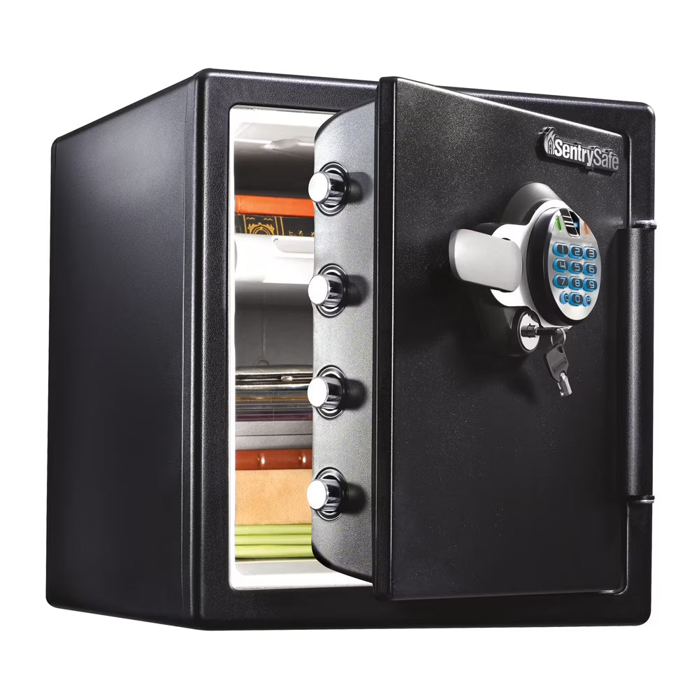 Fire-Resistant and Water-Resistant Safe with Fingerprint Biometric Lock, 1.23 Cu. ft. R861782