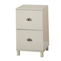 Antique White Two Drawer Filing Cabinet T83444