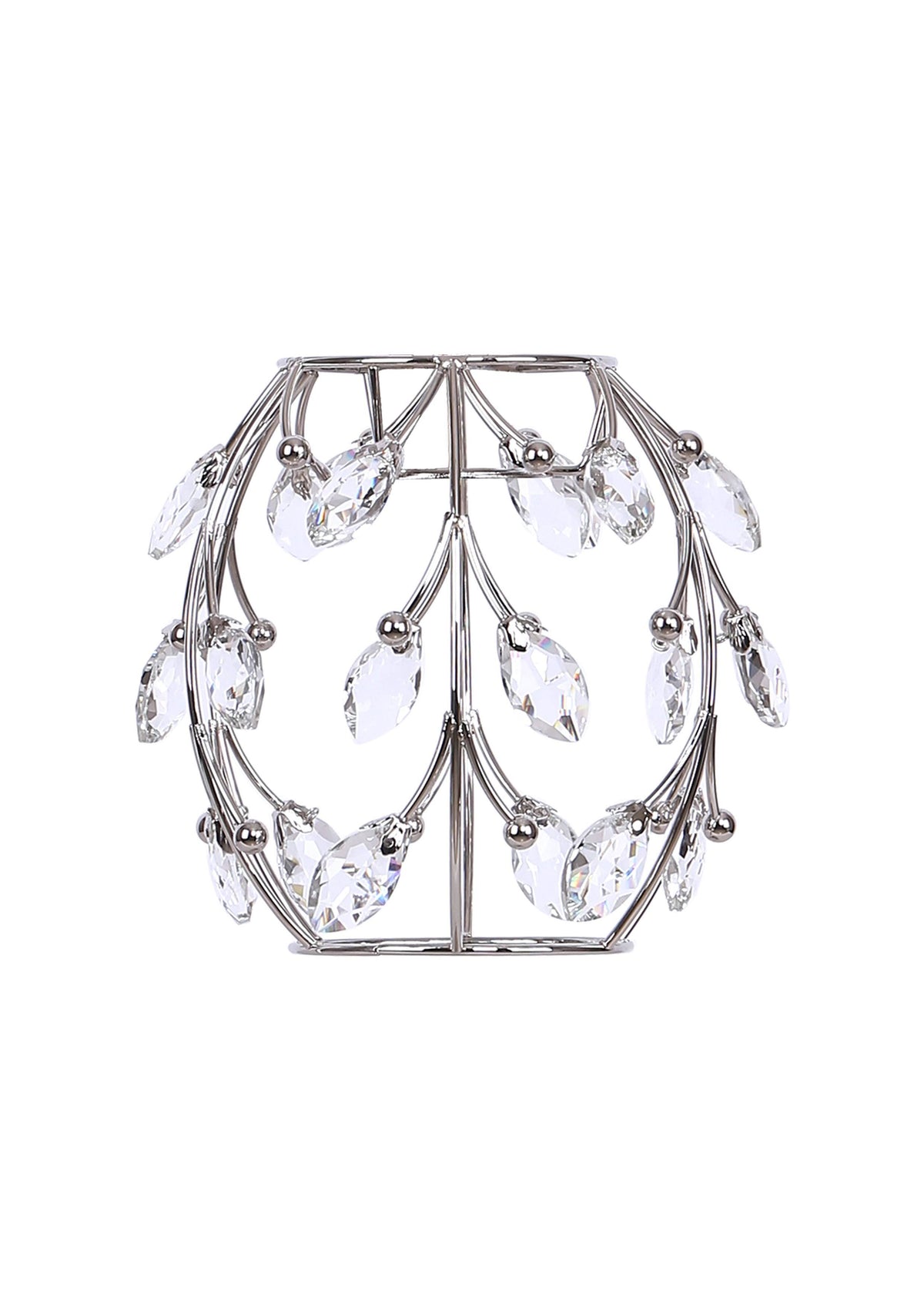 Polished Nickel Task Lamp with Crystalline Metal Shade (2-Pack) V388