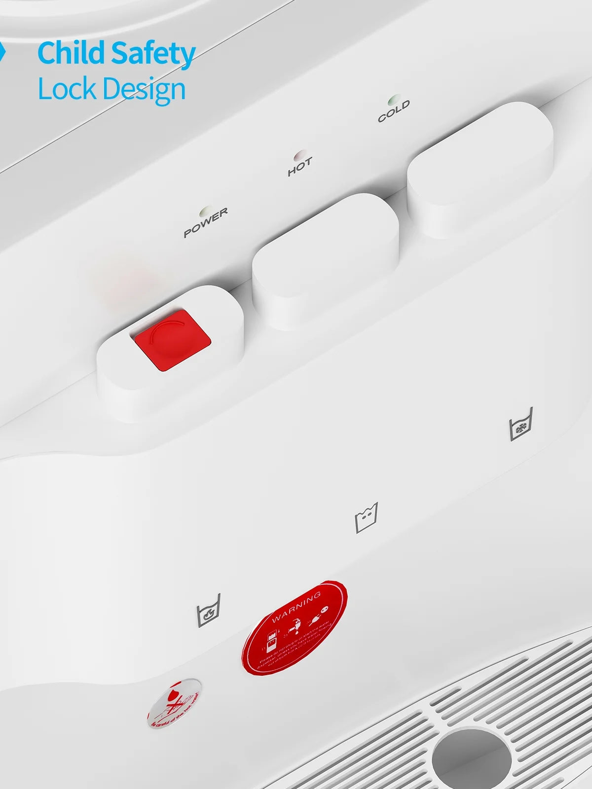 White Top Load Water Dispenser R9560
