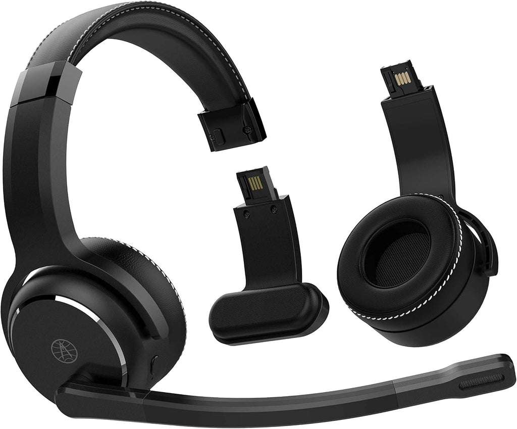 Black Wireless Headset with Noise Cancellation W397194