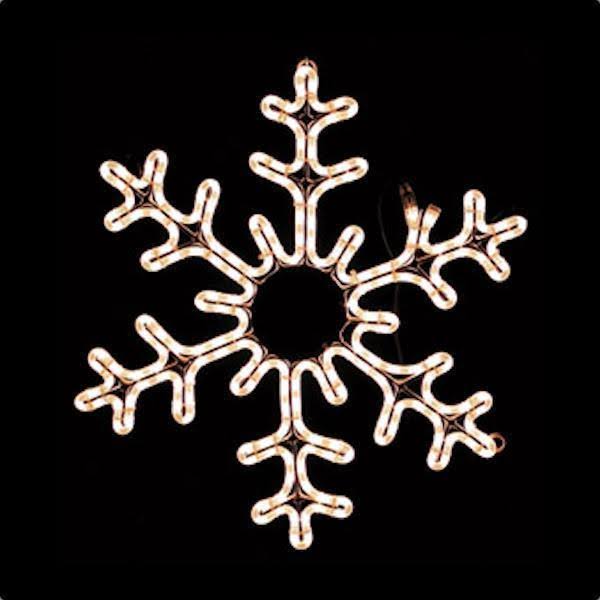 36-Inch Snowflake Holiday Rope Light Motif D27460