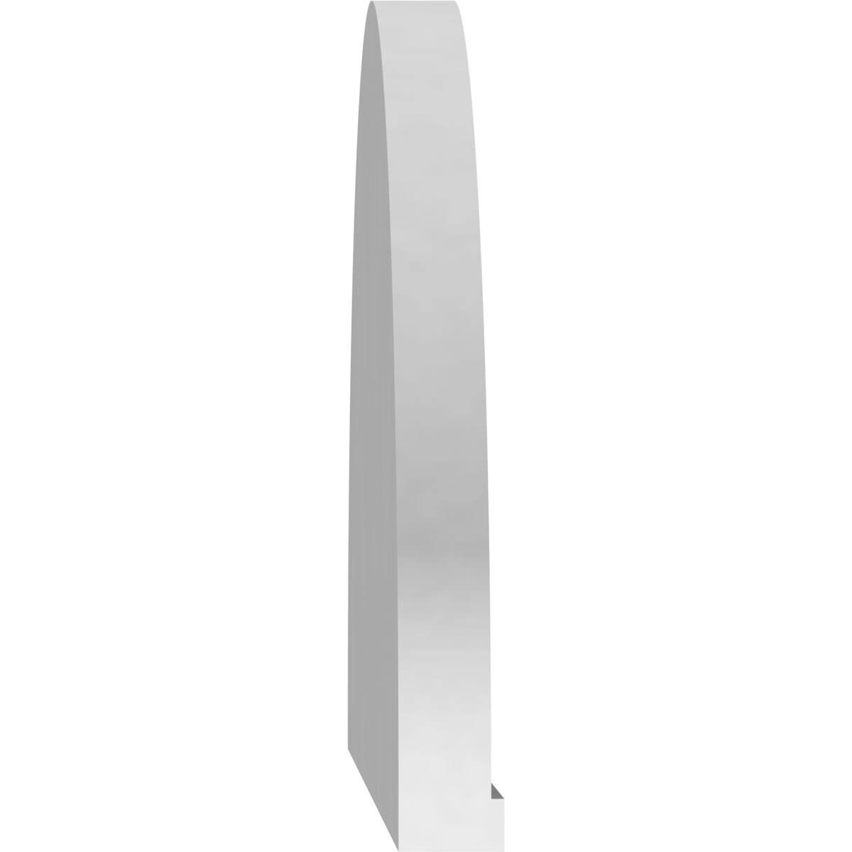 28x22W x 8x22H x 2x22P Elliptical Sunburst PVC Pediment W92426