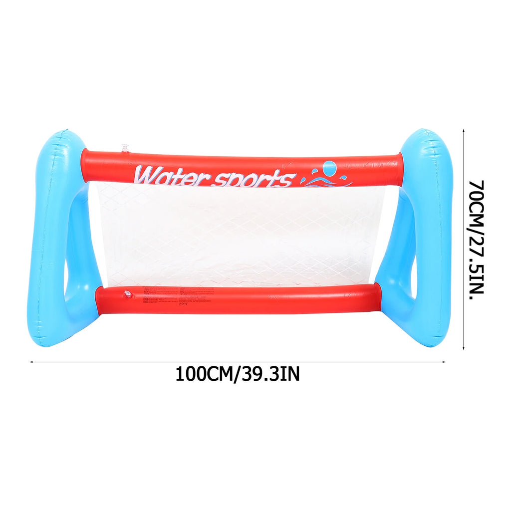Inflatable Pool Float Set with Volleyball Net and Volleyballs F123