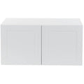 White 2 Door Refrigerator Wall Cabinet I2375