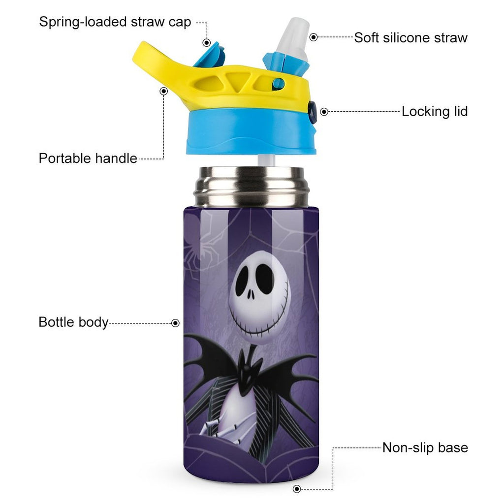 Insulated Stainless Steel Water Bottle with Straw W8427