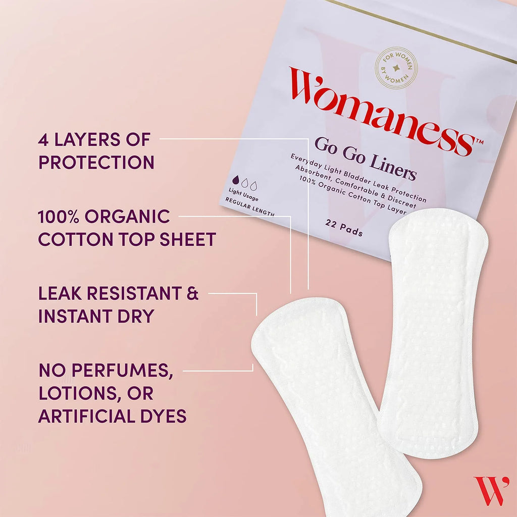 66 Pads Organic Cotton Panty Liners V179