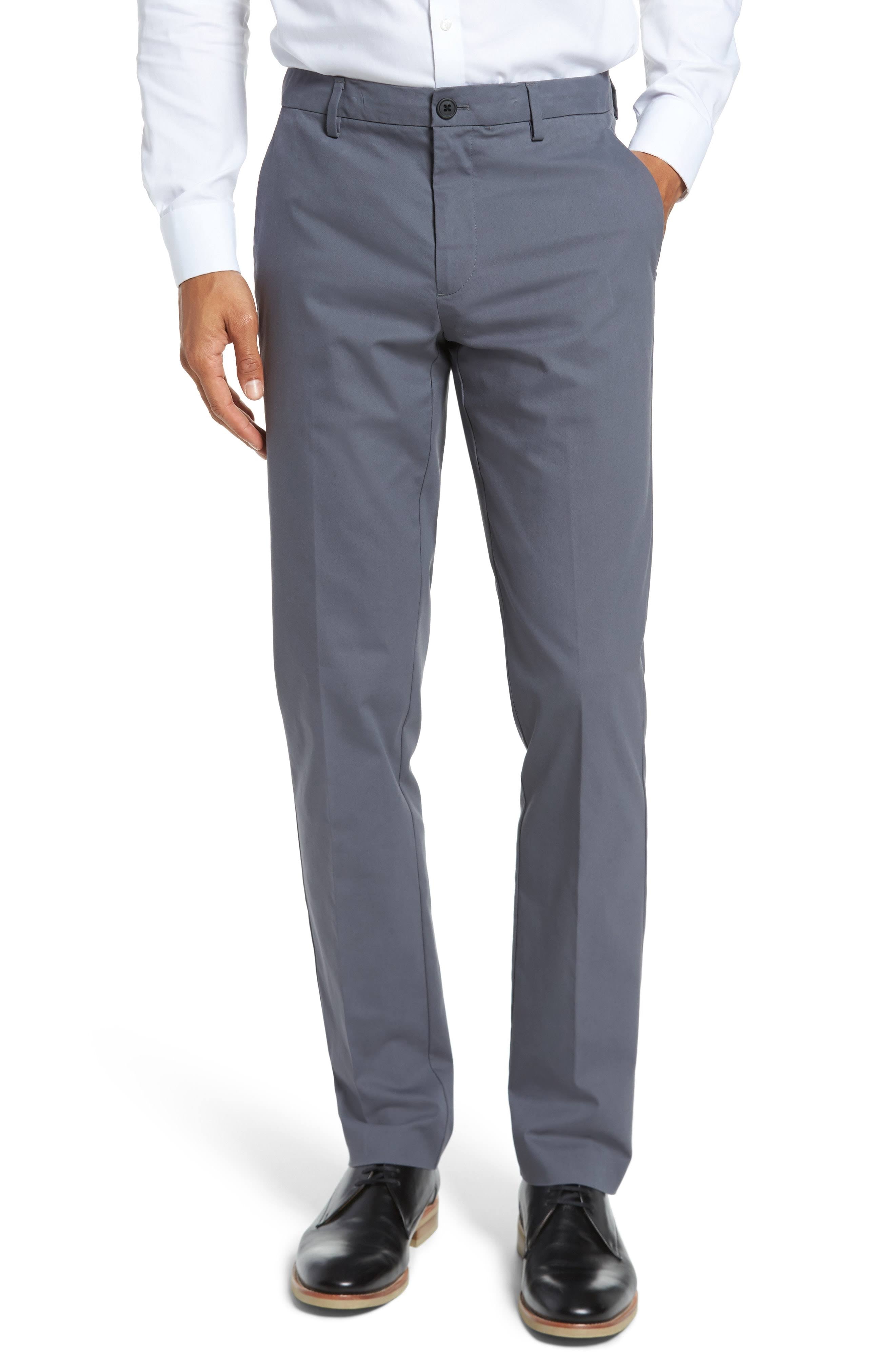 Grey Slim Chinos W4023
