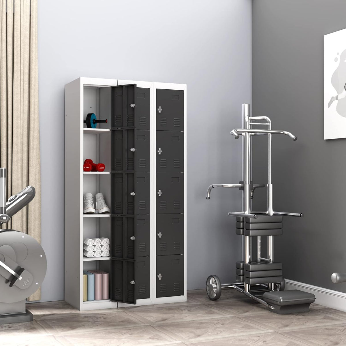 5 Door Steel Locker Storage Cabinet J148894