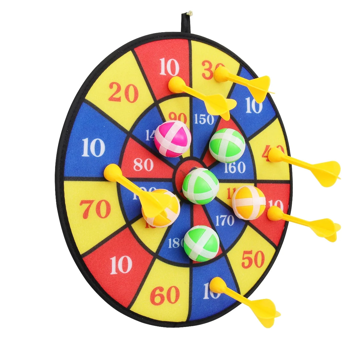 Flocking Dart Board with 4pcs Darts Dartboard Set X412198