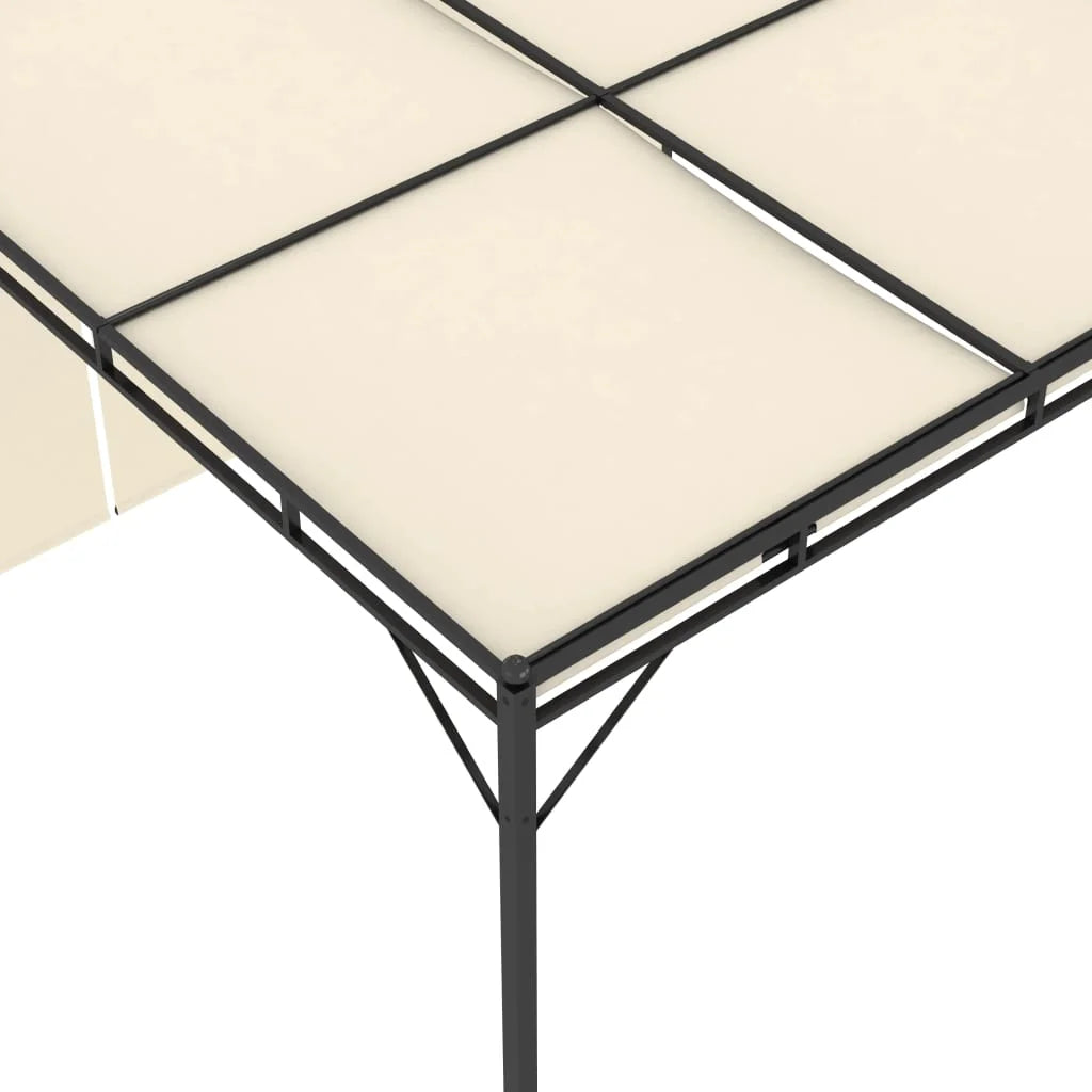 Cream Garden Gazebo with Side Curtain T2100