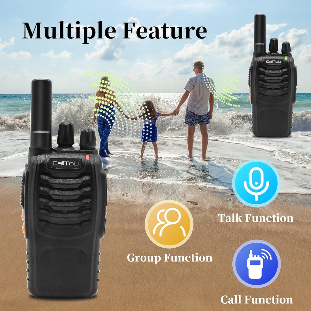 Wireless Intercom System 16 Channels Rechargeable Walkie Talkie D4878