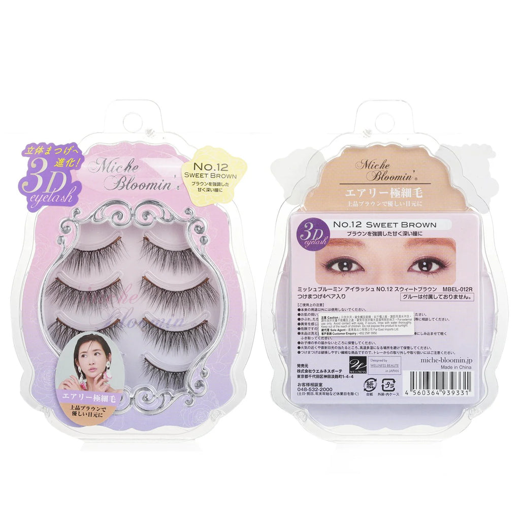 3D Eyelash Sweet Brown 4pairs S4217