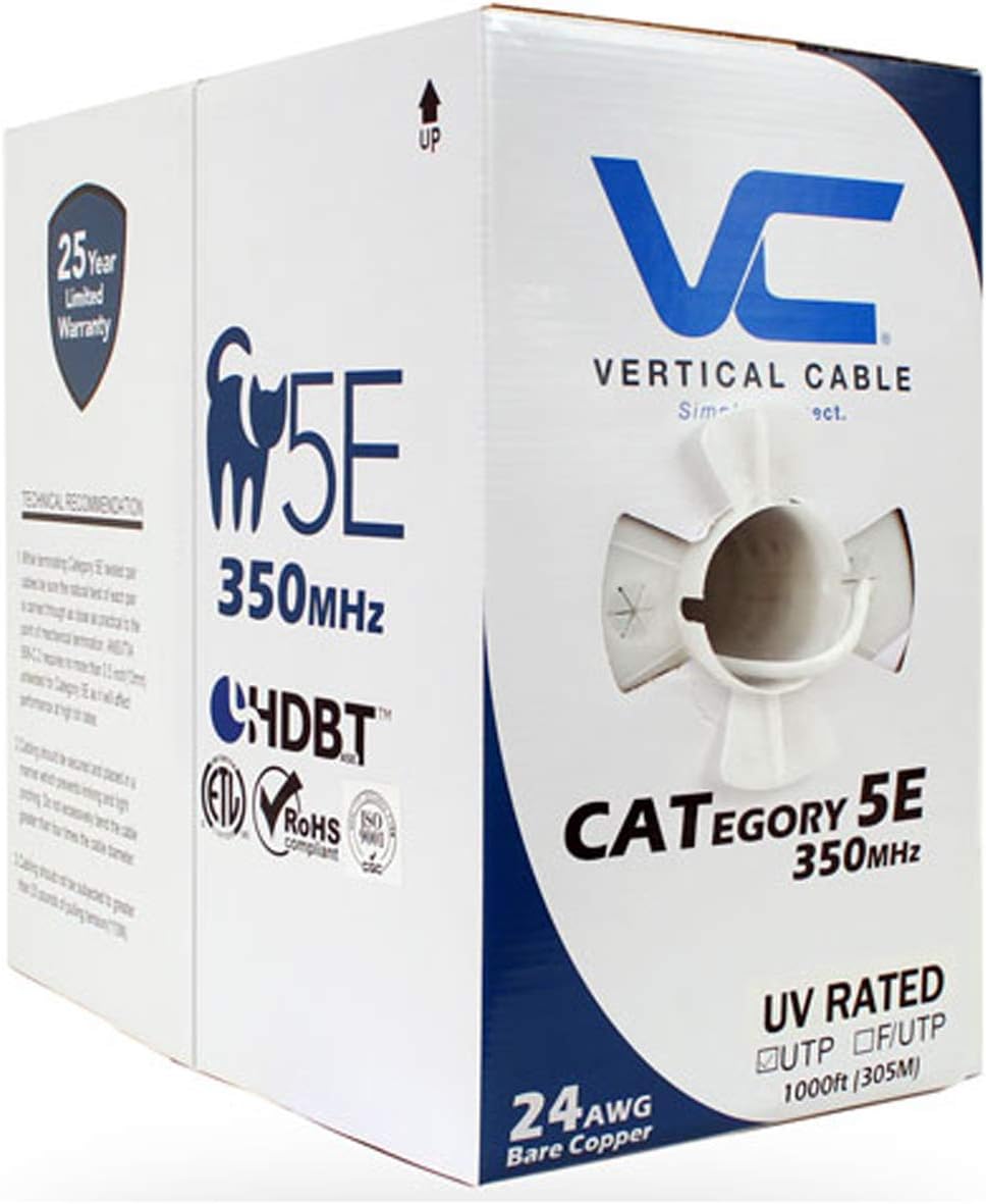 1000ft Bulk Cat5e Ethernet Cable U71627