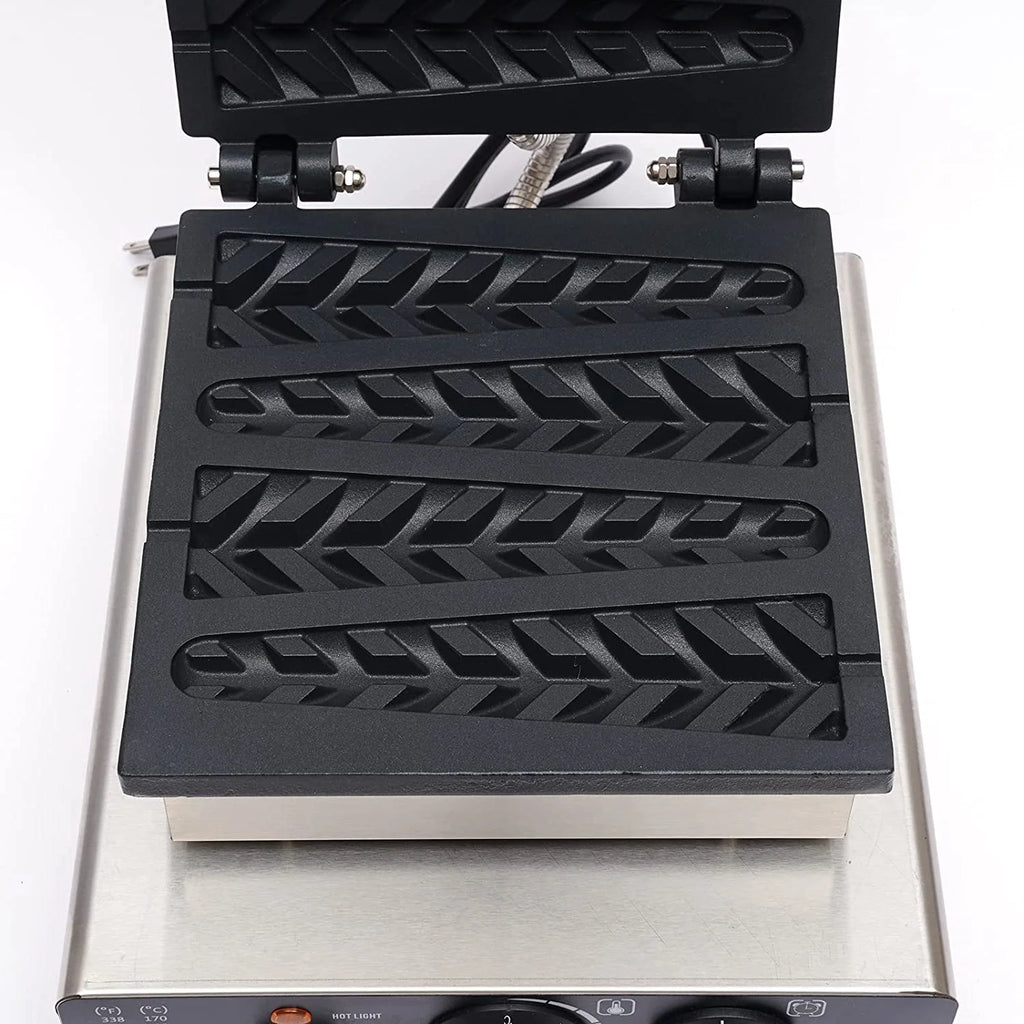4PCS Commercial Nonstick Stainless Steel Waffle Maker O99358
