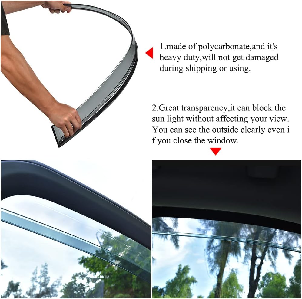 Tape on Rain Guard Vent Visor Window Deflector Pack of 2 W328882