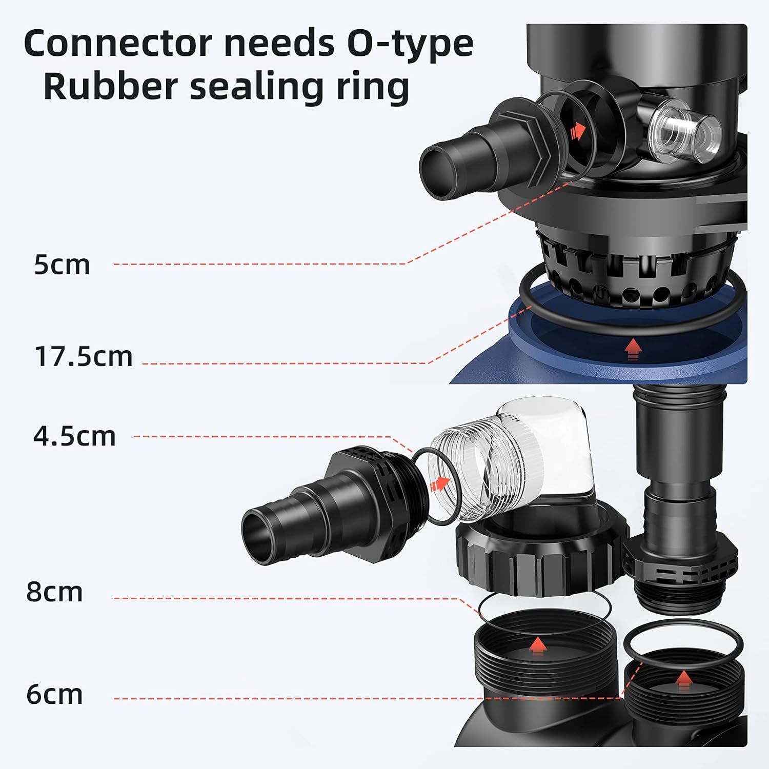 14.4" Sand Filter with 1/2HP Prefilter Pump System, 7-Way Valve U756705