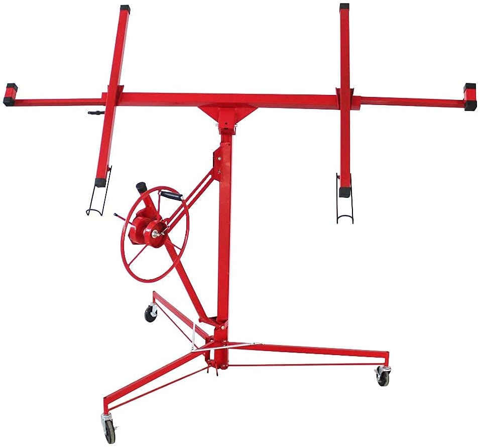 Drywall Lift Panel Hoist with Adjustable Telescopic Arm, 150 lbs E360